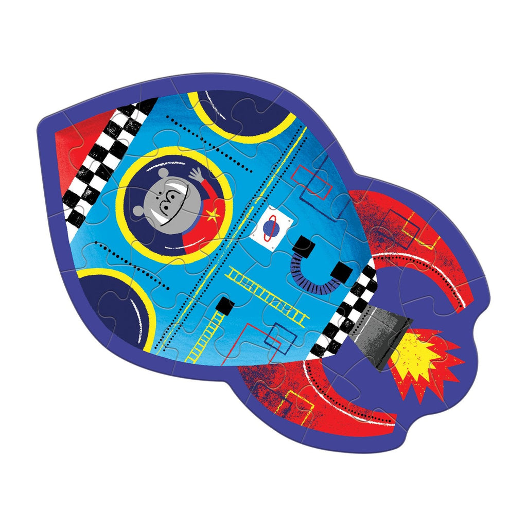 Spaceship Shaped Mini Puzzle - Mudpuppy