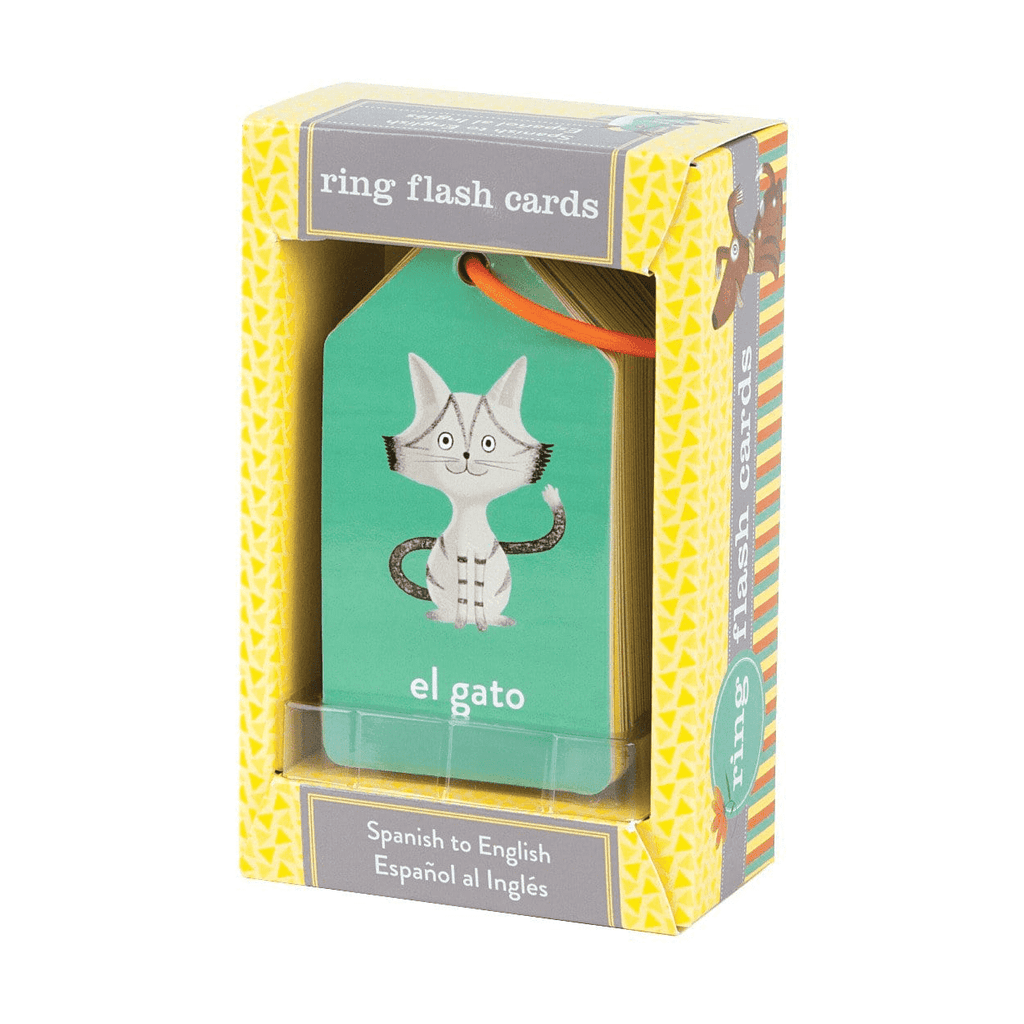 Spanish to English Ring Flash Cards - Mudpuppy