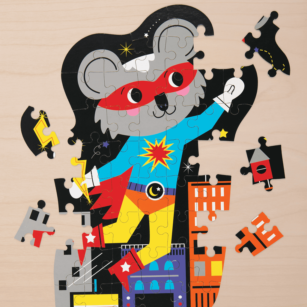 Superhero 50 Piece Shaped Character Puzzle 50 Piece Shaped Character Puzzles Mudpuppy 