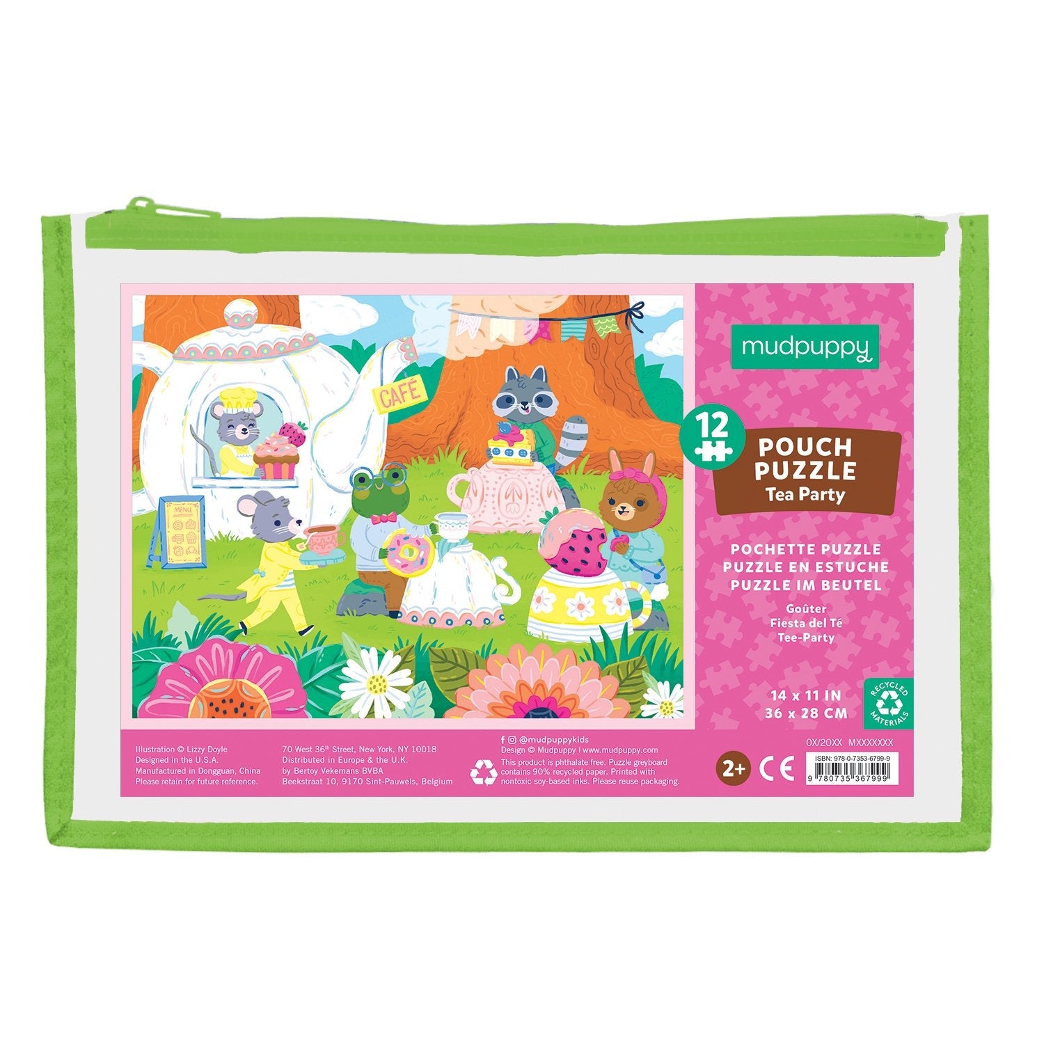 Mudpuppy On the Farm Pouch Puzzle - 12 Pieces