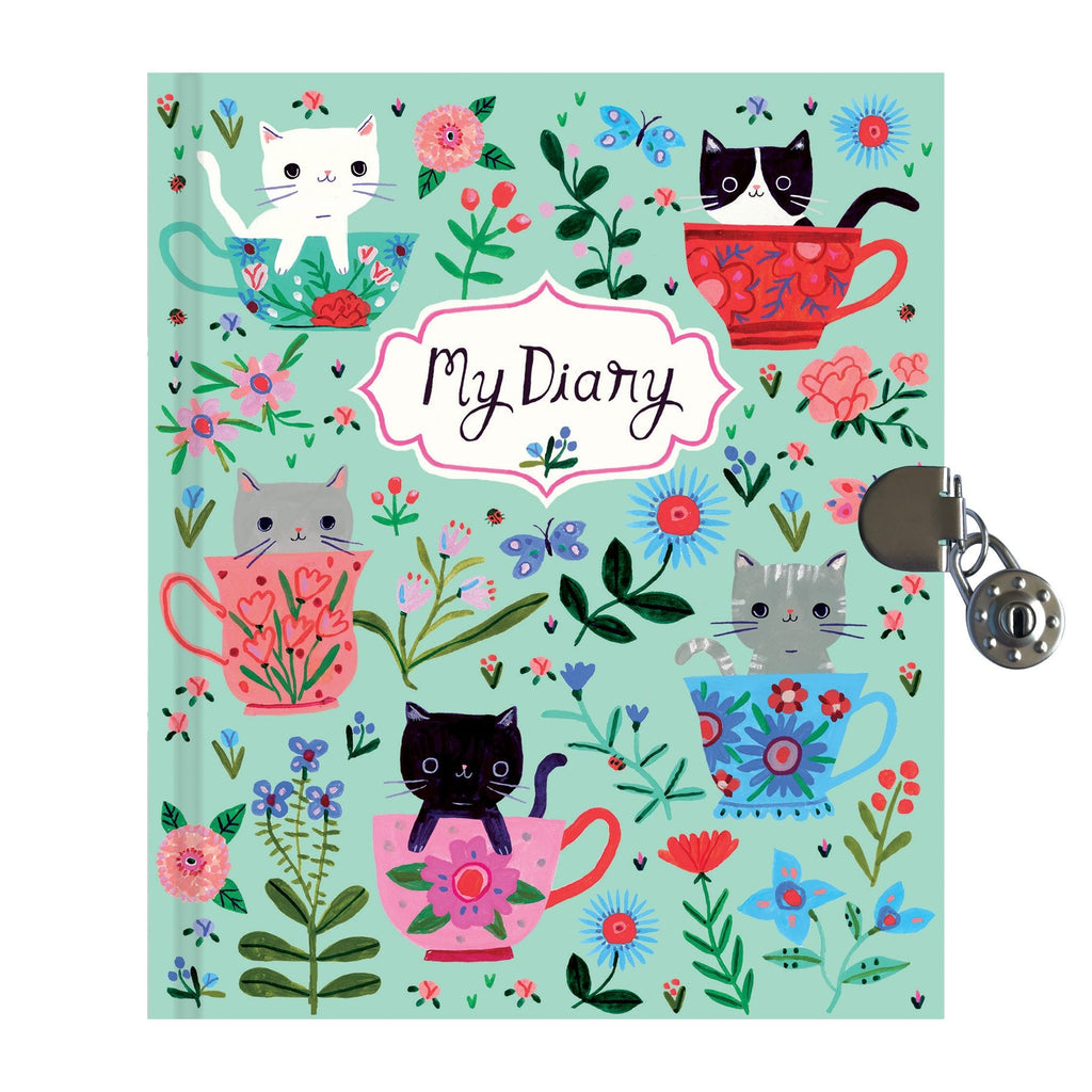 Teacup Kittens Locked Diary - Mudpuppy