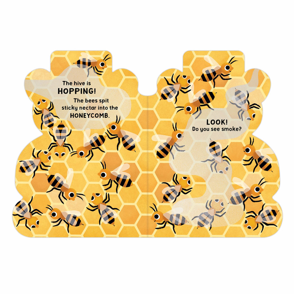 The Honey Bear Hive Shaped Board Book - Mudpuppy