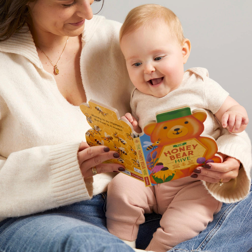 The Honey Bear Hive Shaped Board Book - Mudpuppy