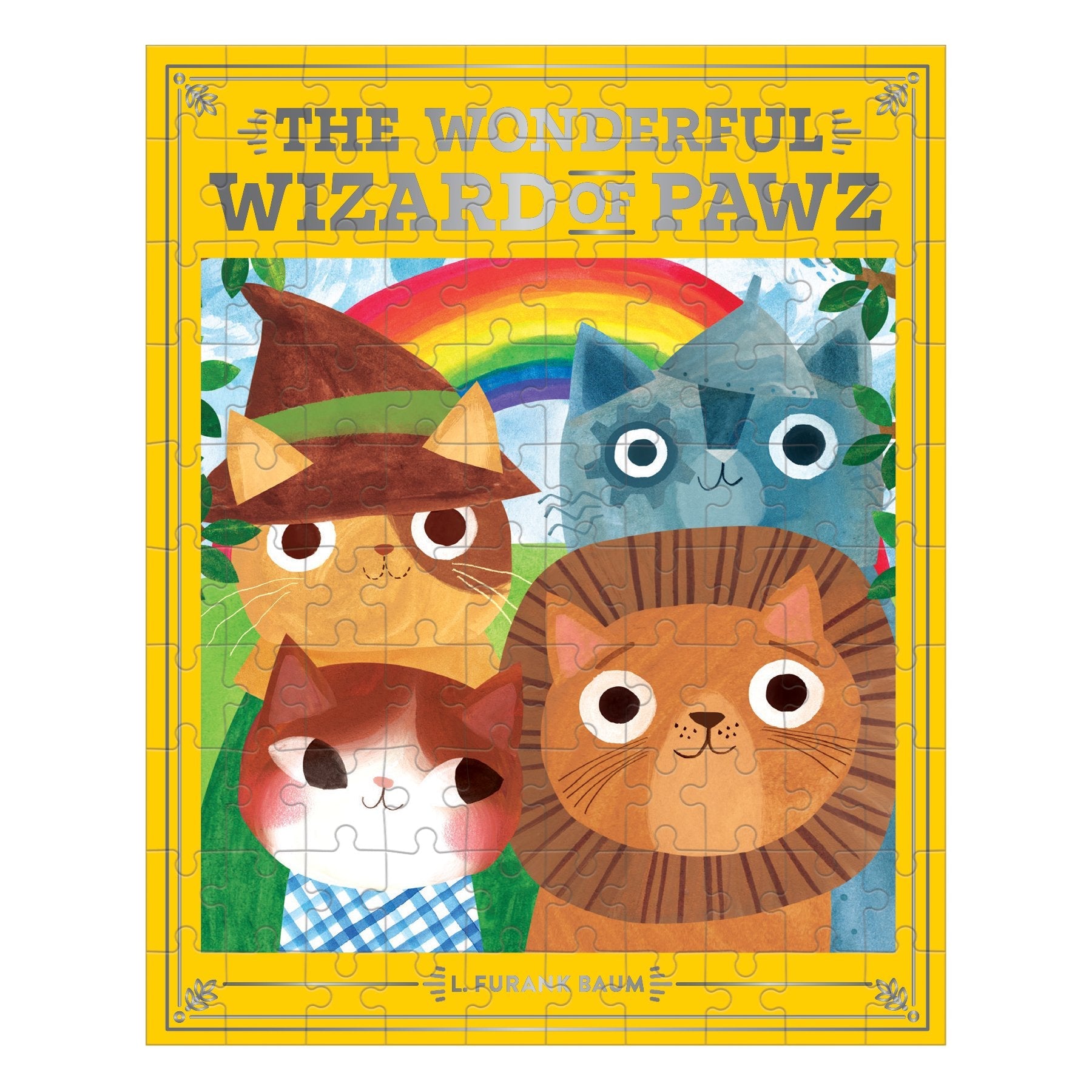 The Wonderful Wizard of Pawz Bookish Cats 100 Piece Puzzle