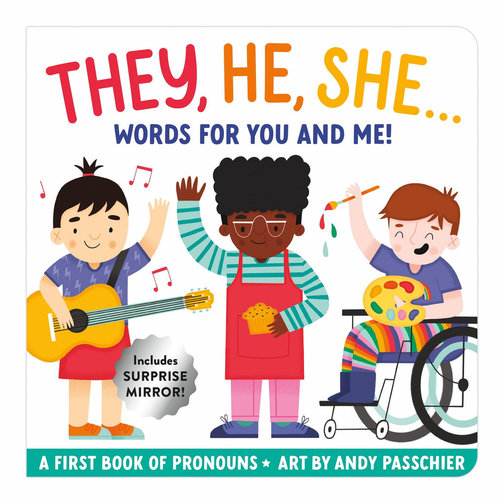 They, He, She: Words for You and Me Board Book - Mudpuppy