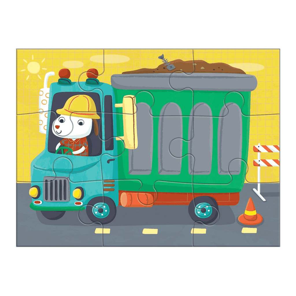 Transportation 4-In-a-Box Progressive Puzzle - Mudpuppy