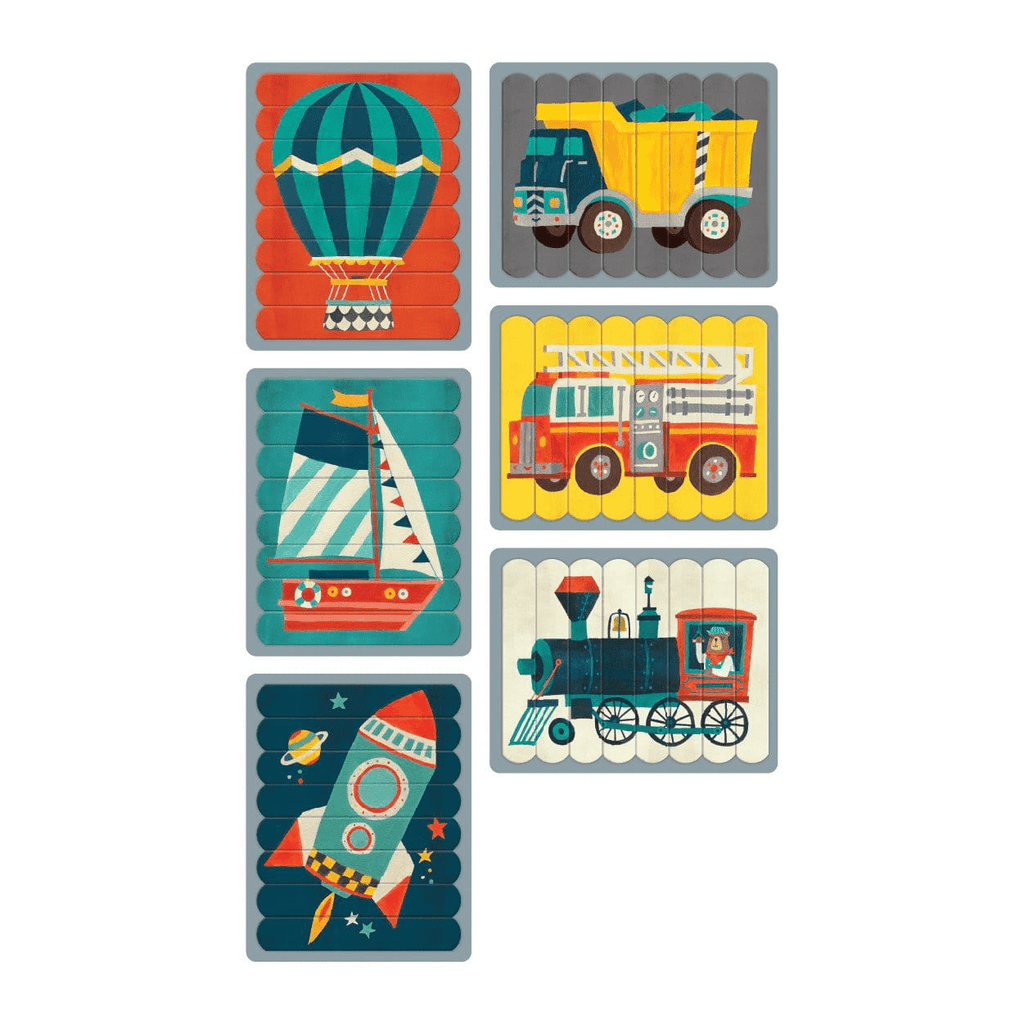 Transportation Puzzle Sticks - Mudpuppy