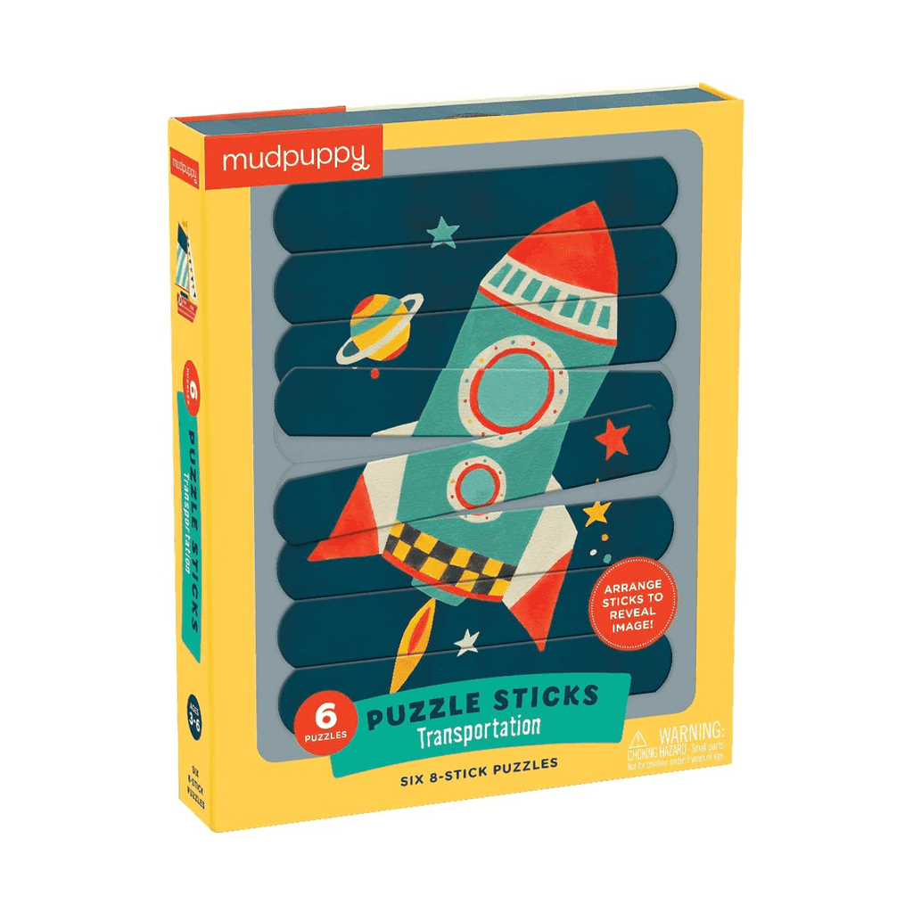 Transportation Puzzle Sticks - Mudpuppy