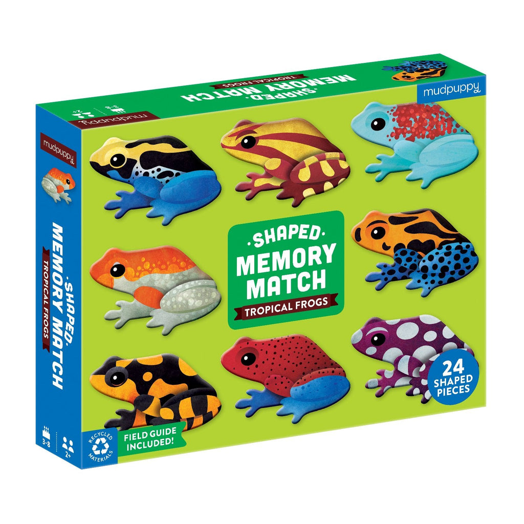 Tropical Frogs Shaped Memory Match - Mudpuppy