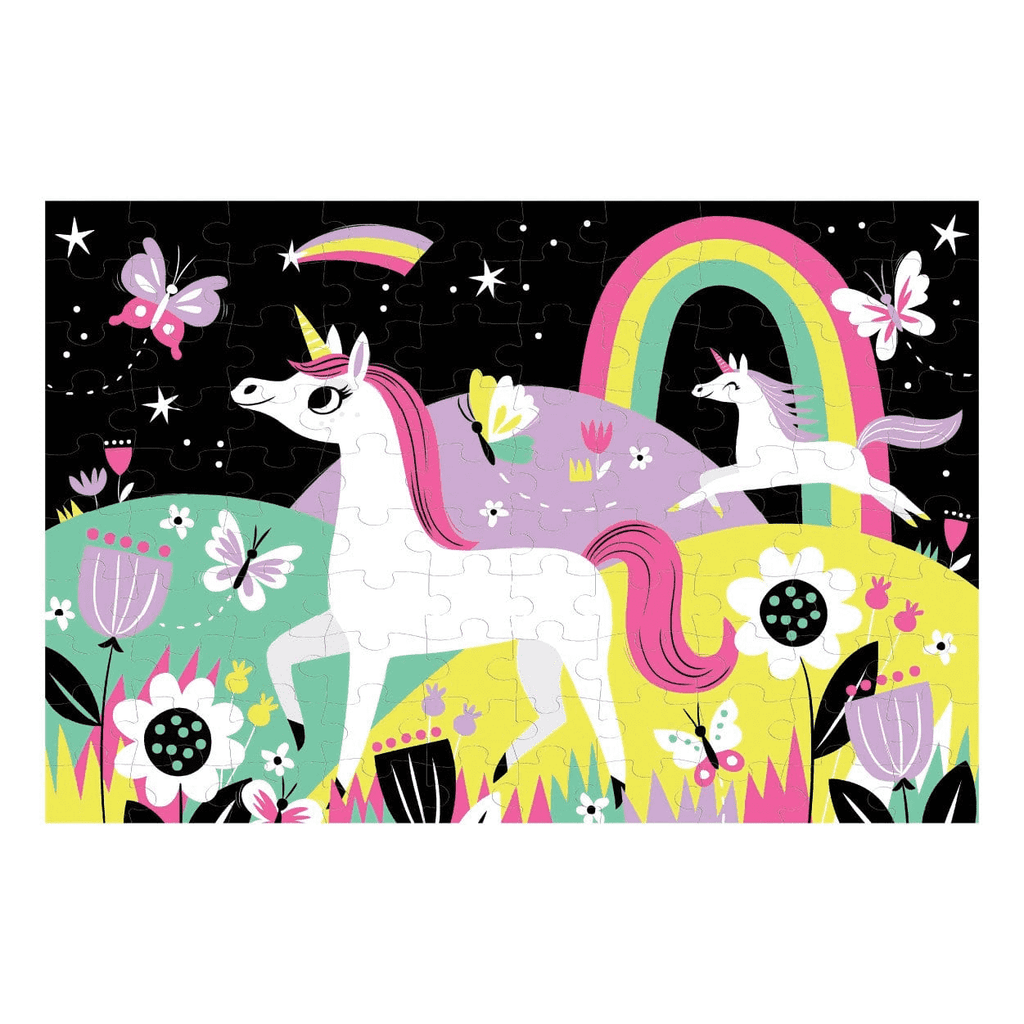 Unicorn Glow-in-the-dark Puzzle - Mudpuppy