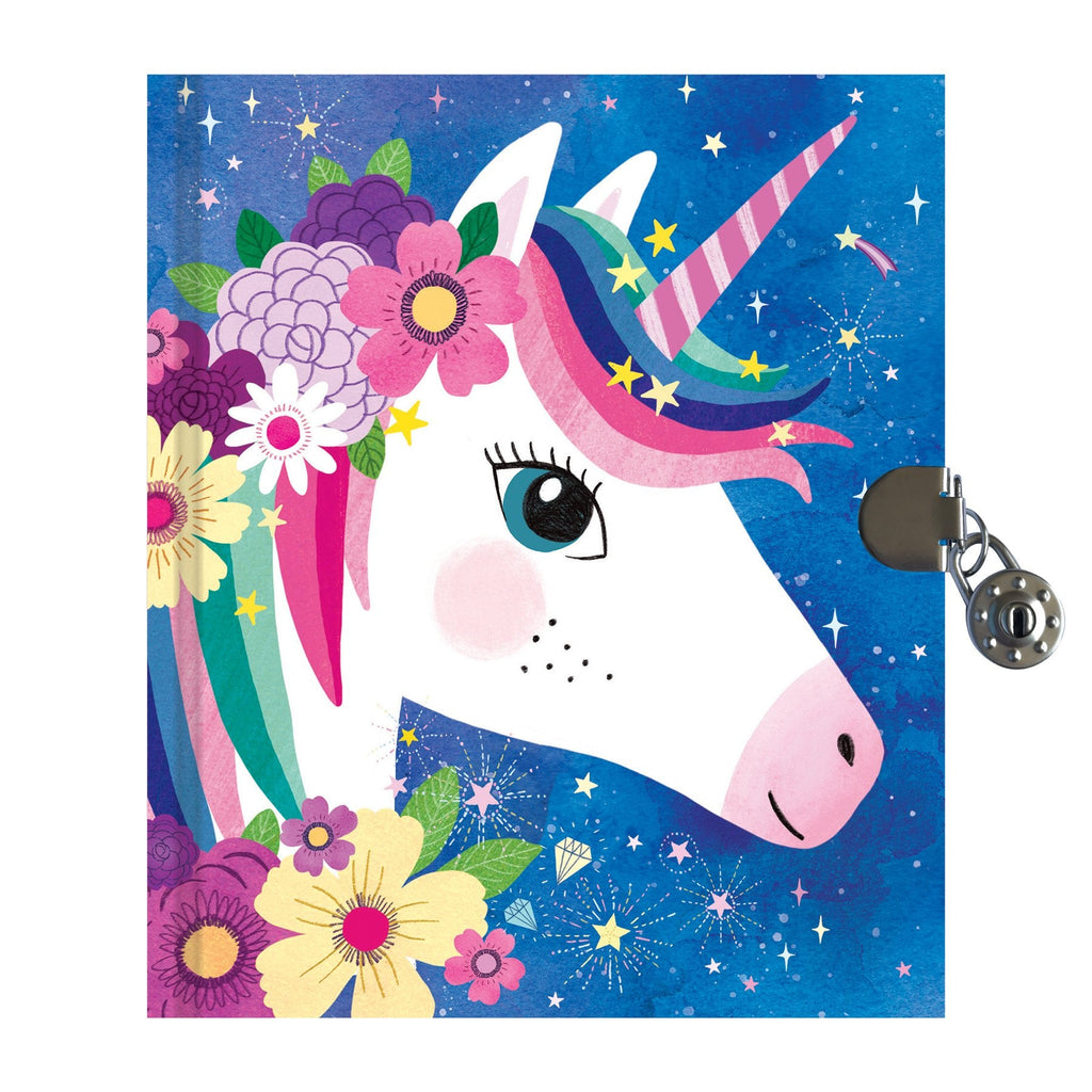 Unicorn Locked Diary - Mudpuppy