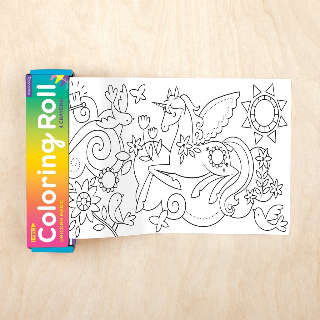 Unicorn Magic Mini Coloring Roll - Mudpuppy