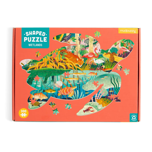 Wetlands 300 Piece Shaped Scene Puzzle - Mudpuppy