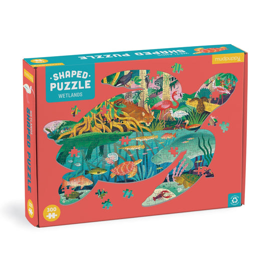 Wetlands 300 Piece Shaped Scene Puzzle - Mudpuppy