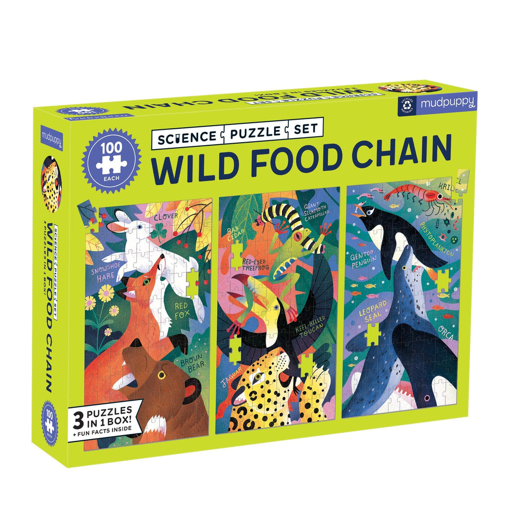 Wild Food Chain Science Puzzle Set - Mudpuppy