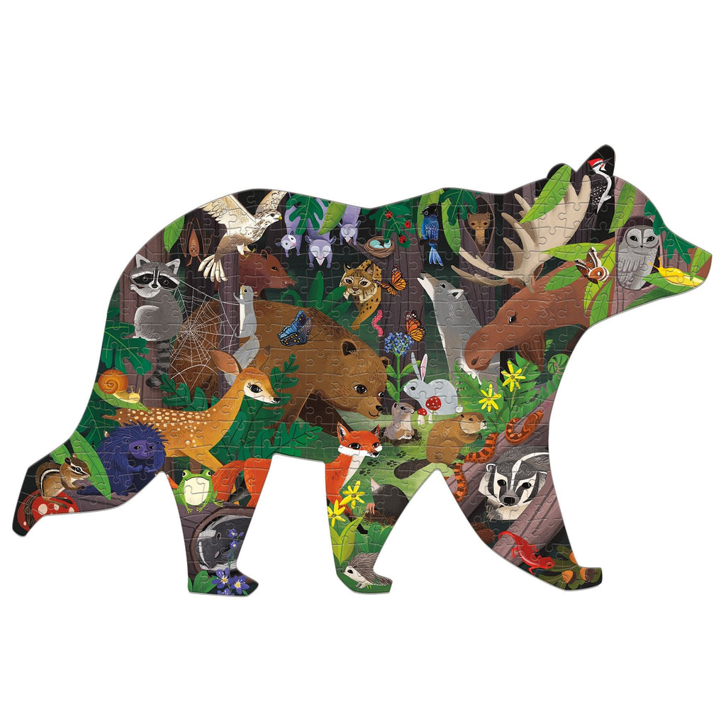 Woodland Forest 300 Piece Shaped Scene Puzzle - Mudpuppy
