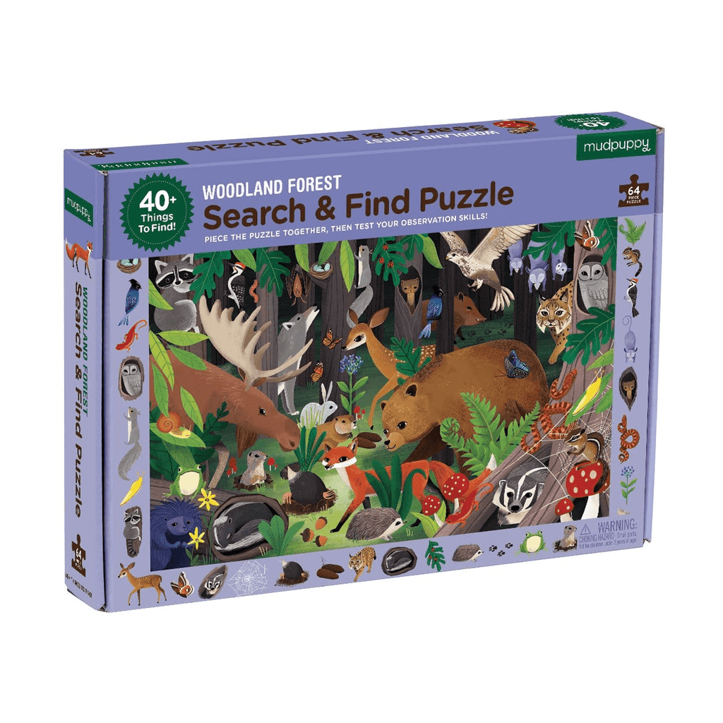 Woodland Forest Search & Find Puzzle - Mudpuppy